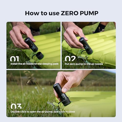 FLEXTAILGEAR Zero Pump - Compact Rechargeable Air Mattress Pump for Inflatables