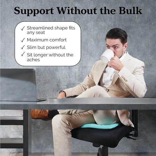 Zen Virtuoso Gel Seat Cushion for Tailbone Back Support