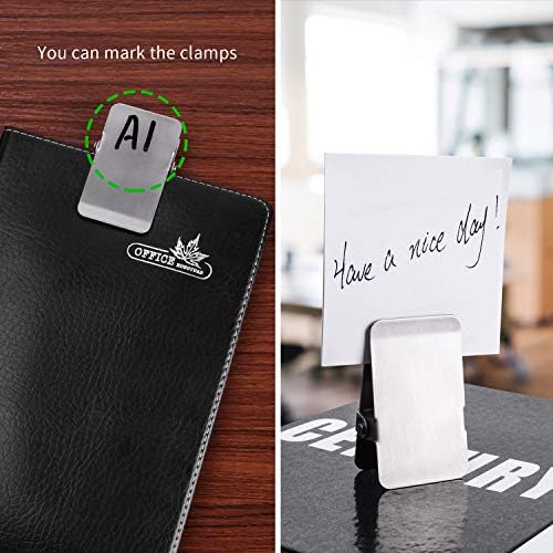 BURLIHOME Stainless Steel Chip Clips 6Pack for Paper Food Photo