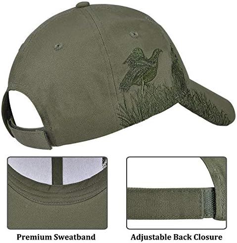 Mens Camo Fishing Hat Adjustable 3D Embroidered