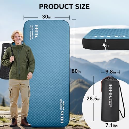 HEETA Self Inflating Sleeping Pad with Electric Pump 1