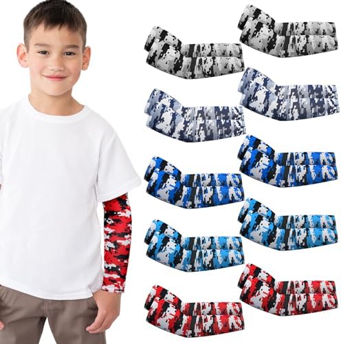 Xuhal Kids Arm Sleeves for Basketball Baseball UV Protection
