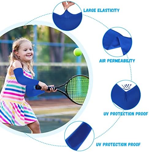 Yahenda 10 Pair Camouflage UV Protection Arm Sleeves for Kids 4-7