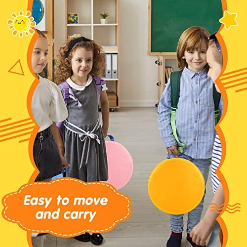 Marsui 18 Pcs Rainbow Round Floor Cushions