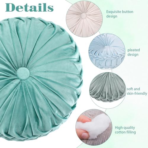 Yerliker 6 Pcs Velvet Floor Pillows for Home Office Classroom 1
