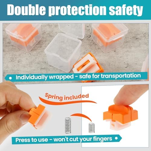 12 Pcs Paper Cutter Replacement Blades with Auto Safety Guard