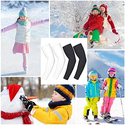 Geyoga 2 Pairs Thermal Arm Warmer for Kids