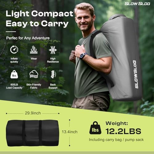 Slow Slog Self-Inflating Sleeping Pad with Electric Pump