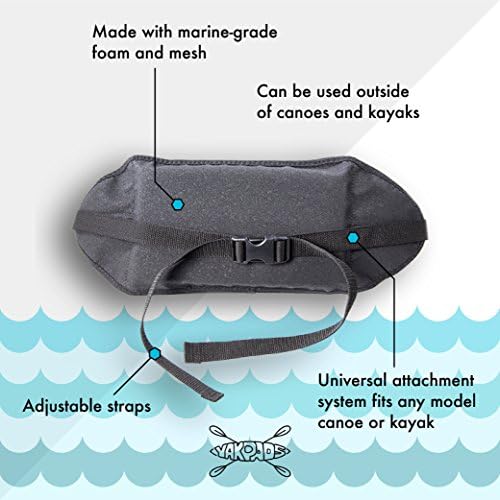 Yakpads Kayak Lumbar Support Pad - Comfort Support for Kayakers
