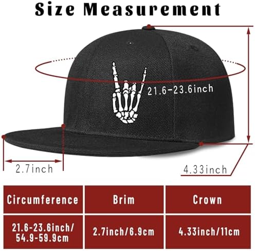 Tijeyi Adjustable Black Snapback Hat for Men
