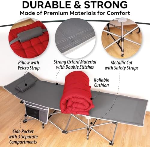 Zone Tech Camping Cot Mattress Pad for Adult and Kids