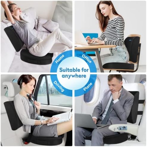 CloudBliss Memory Foam Seat Cushion with Lumbar Support 1