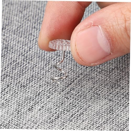 DOITOOL 100Pcs Spiral Tacks for Sofa Covers and Bed Skirts