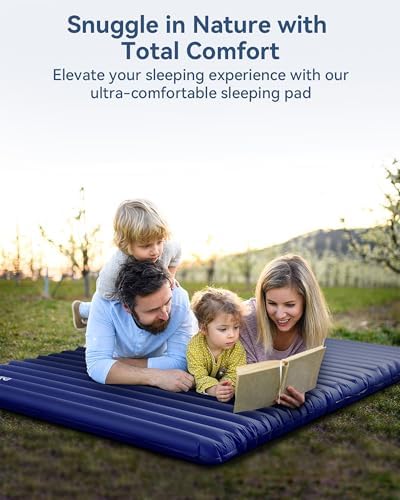 Hikenture Double Sleeping Pad 2 Person Inflatable Mattress
