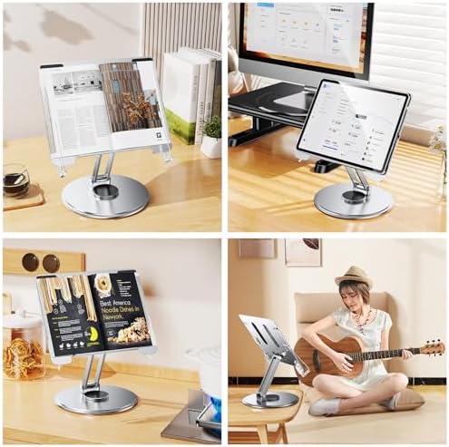 NIFBANG 360 Rotating Book Stand for Desk and Office Use