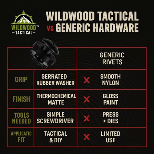 Wildwood Tactical Black Chicago Screws 12 Sets 1