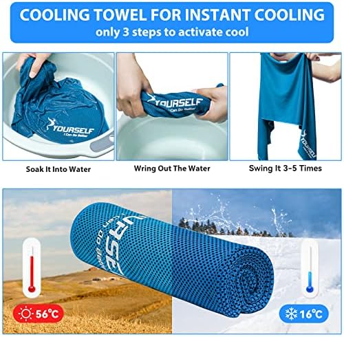 SYOURSELF Cooling Towels for Neck and Face 4 Pack 1