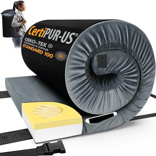 CYMULA Memory Foam Camping Mattress Pad with Travel Bag