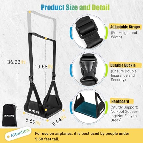 2-Pack Bamboo Foot Hammock for Travel