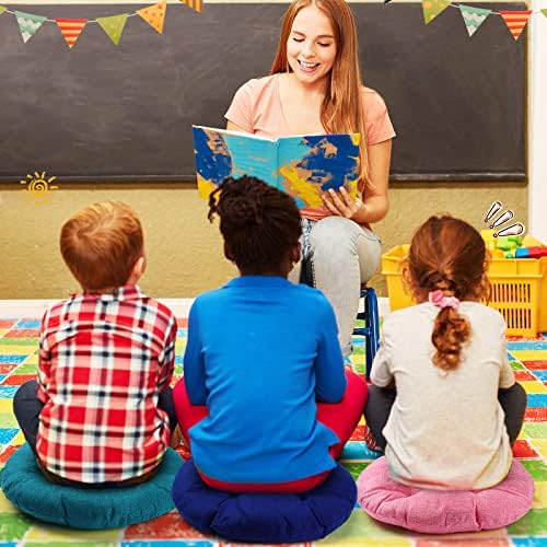 Geelin Round Floor Seat Cushions 12 Pcs for Kids and Students