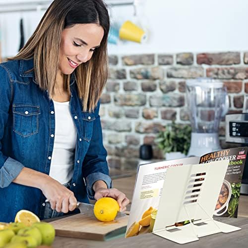 Honagu Adjustable Metal Book Stand for Reading and Studying
