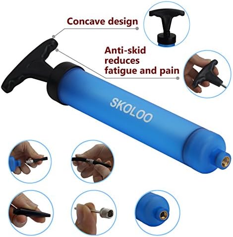 SKOLOO 10 Hand Air Pump for Sports Balls and Balloons