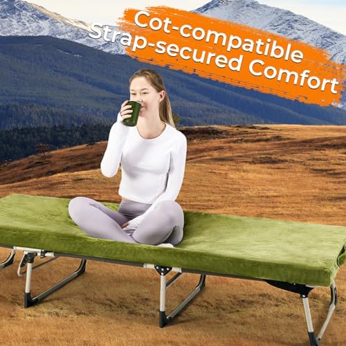 BDEUS Memory Foam Camping Mattress Pad 3 Inch Waterproof Roll Up