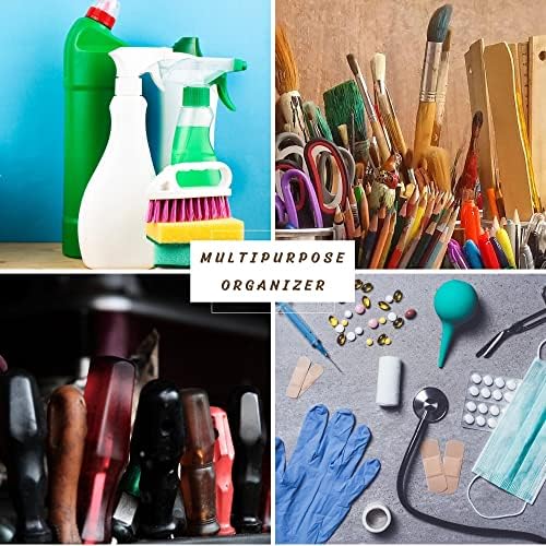 A1 Unlimited Set of 2 3-Compartment Plastic Caddies with Handle 1