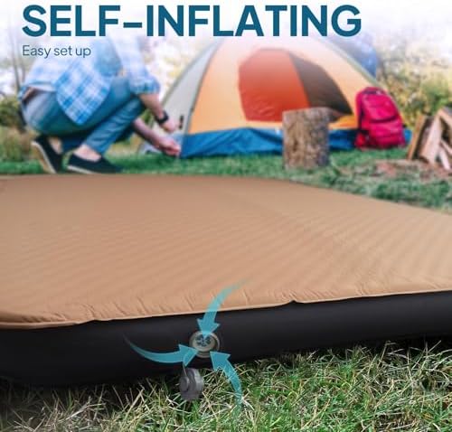 LOSTHORIZON Full Air Foam Camping Mattress with Pump Sack 45 Thick
