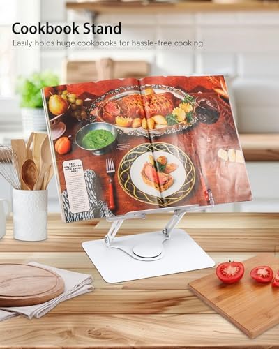 Honagu Adjustable Book Stand with 360 Degree Rotation