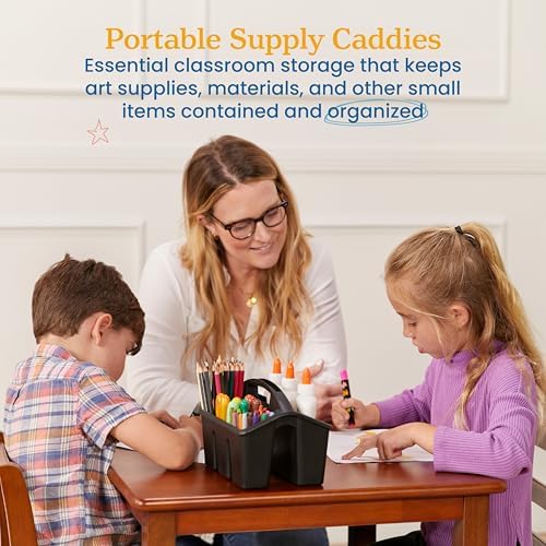 ECR4Kids 4-Compartment Storage Caddy Set 6-Pack