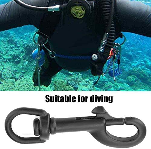 VBESTLIFE Scuba Diving Clips 75mm Black Stainless Steel
