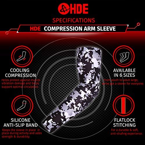 HDE Arm Compression Sleeves for Kids - 1 Pair