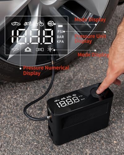 RABBITXOCO 2024 Electric Air Pump 10 Modes 500Lmin