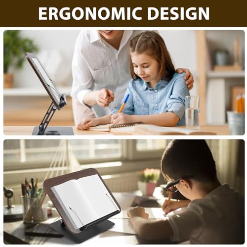 ZJMCAJY Foldable Book Stand with 360 Rotating Base 1