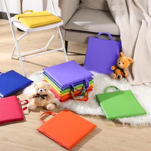 Suzile 12 Pcs 12 Classroom Floor Cushions with Handles