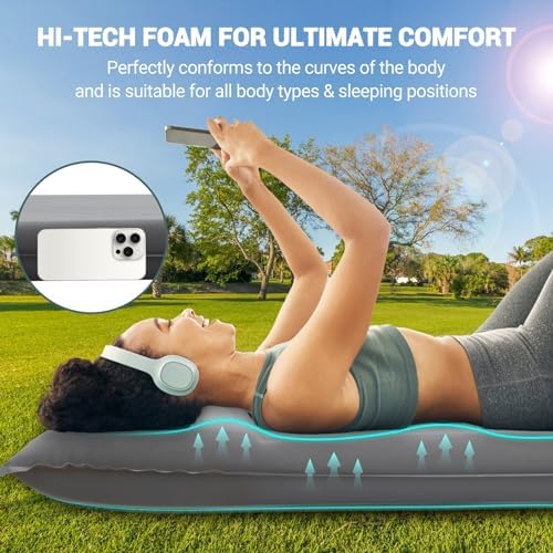 Elegear Self-Inflating Sleeping Pad with Electric Pump