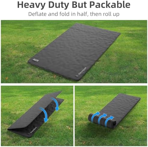 DESQUE Double Self-Inflating Camping Mattress with Electric Pump