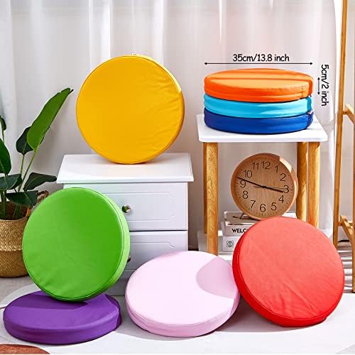 16 Pcs 2 Thick Round Floor Cushions for Kids Classroom