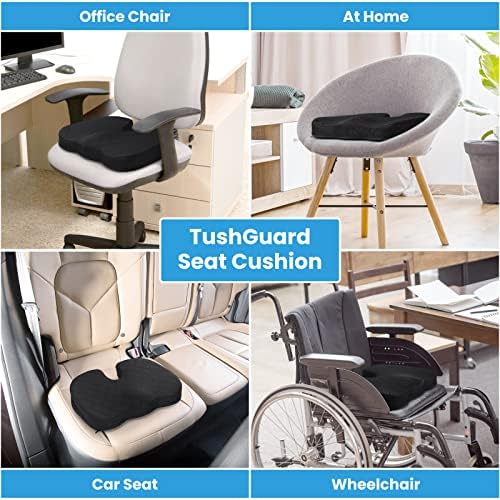 TushGuard Memory Foam Seat Cushion for Sciatica Relief