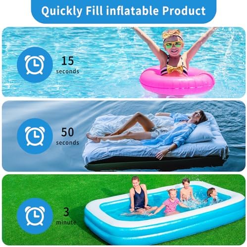 ROMELANDS Electric Air Pump with 4 Nozzles for Inflatables 1