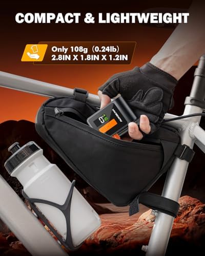 Auxbeam 120PSI Electric Bike Pump with Gauge and Dual Valves