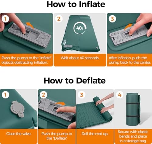 OGERY Self-Inflating Sleeping Pad with Electric Pump
