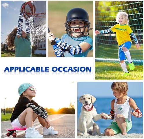 Xuhal Kids Arm Sleeves for Basketball Baseball UV Protection