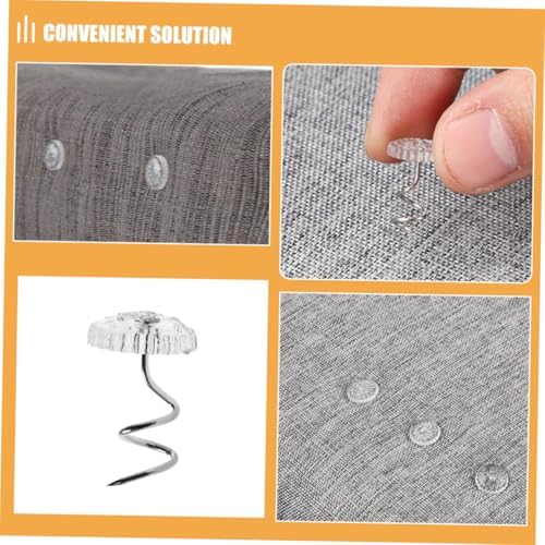 Uonlytech 100Pcs Stainless Steel Spiral Tacks for Furniture