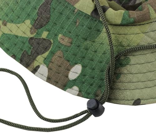Camouflage Bucket Boonie Hat for Men Women Adjustable Windproof