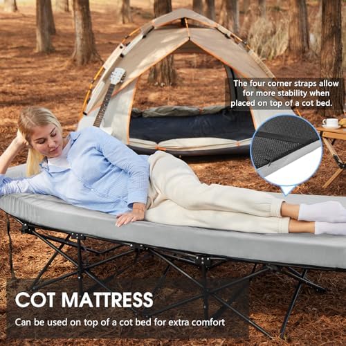CYMULA 3 Inch Memory Foam Camping Mattress Pad 1