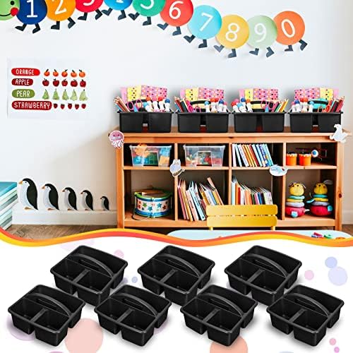 Geelin 24 Pcs Black Plastic Storage Caddy Set 1