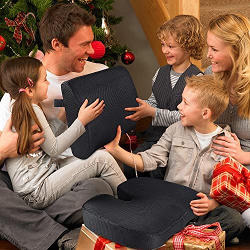 Qutool Memory Foam Seat Cushion with Lumbar Support Pillow