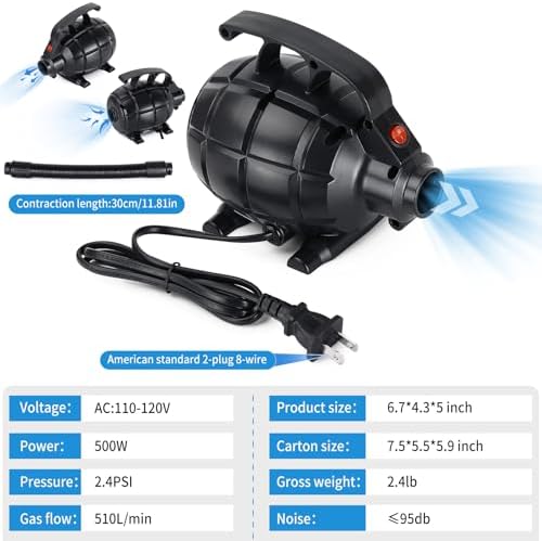 ROMELANDS Electric Air Pump with 4 Nozzles for Inflatables 1